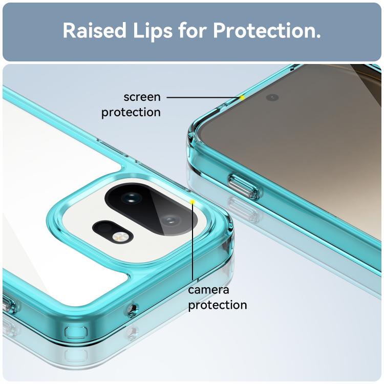 For OnePlus 15T Colorful Series Acrylic Hybrid TPU Phone Case