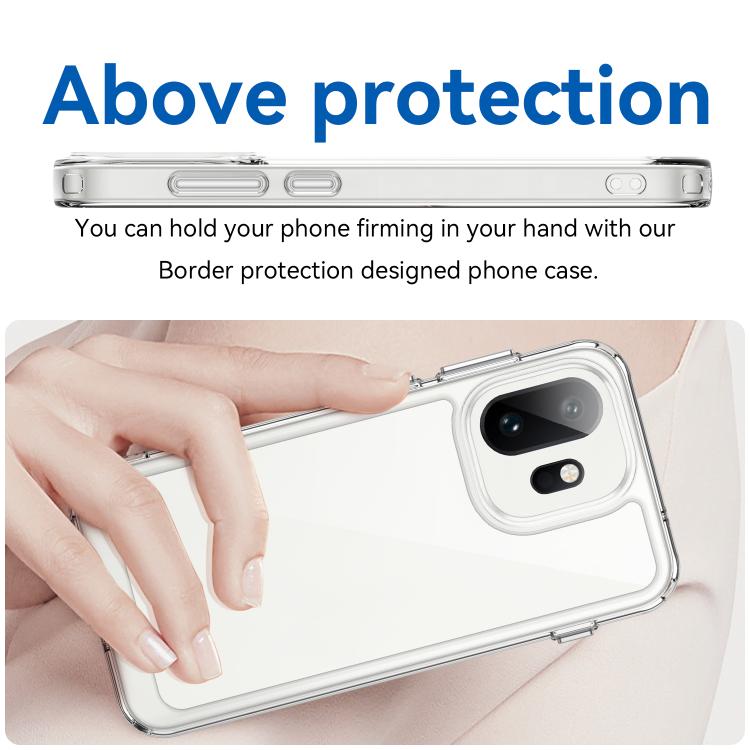 For OnePlus 15T Colorful Series Acrylic Hybrid TPU Phone Case