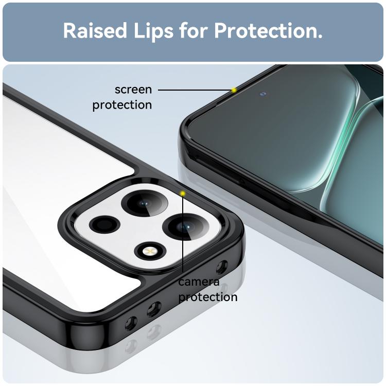 For OnePlus Turbo 6 Colorful Series Acrylic Hybrid TPU Phone Case