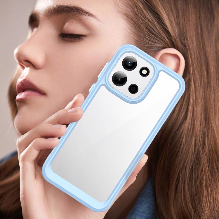 For OnePlus Turbo 6 Colorful Series Acrylic Hybrid TPU Phone Case