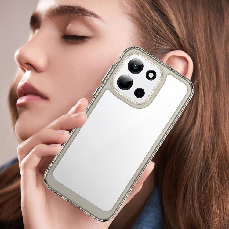 For OnePlus Turbo 6 Colorful Series Acrylic Hybrid TPU Phone Case