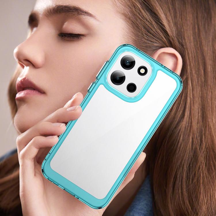 For OnePlus Turbo 6 Colorful Series Acrylic Hybrid TPU Phone Case