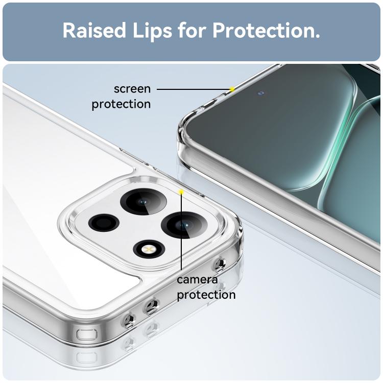 For OnePlus Turbo 6 Colorful Series Acrylic Hybrid TPU Phone Case