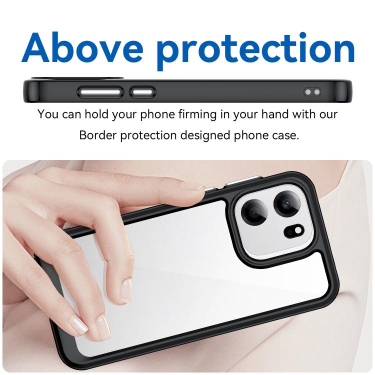 For OnePlus Turbo 6V Colorful Series Acrylic Hybrid TPU Phone Case