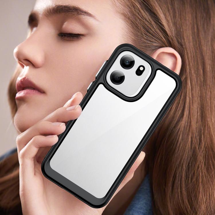 For OnePlus Turbo 6V Colorful Series Acrylic Hybrid TPU Phone Case