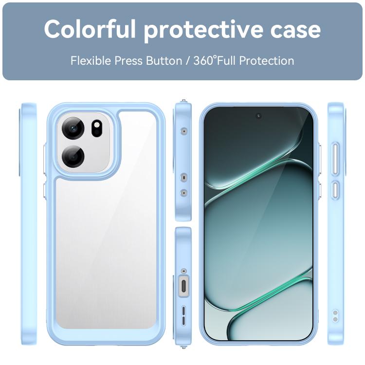 For OnePlus Turbo 6V Colorful Series Acrylic Hybrid TPU Phone Case