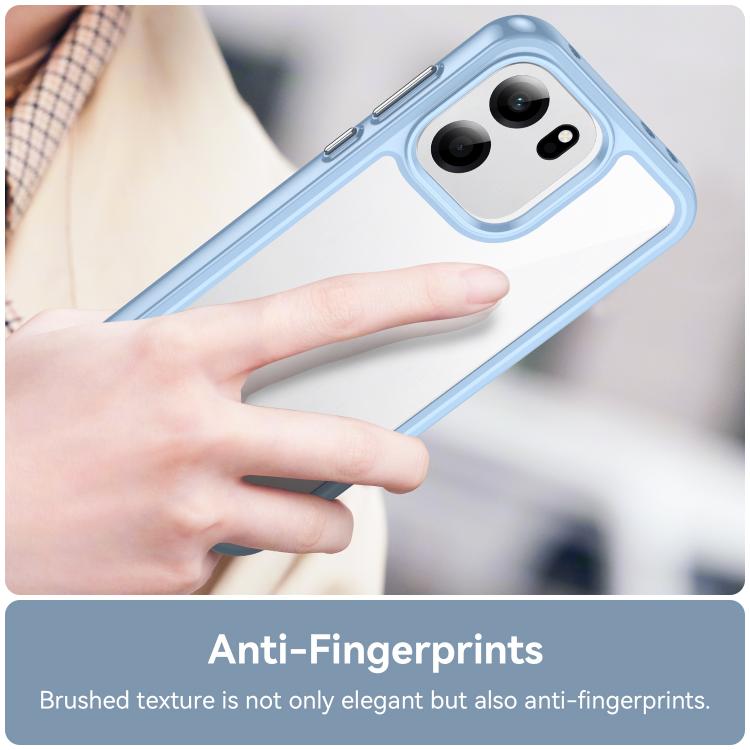 For OnePlus Turbo 6V Colorful Series Acrylic Hybrid TPU Phone Case