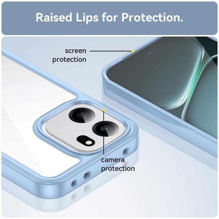For OnePlus Turbo 6V Colorful Series Acrylic Hybrid TPU Phone Case