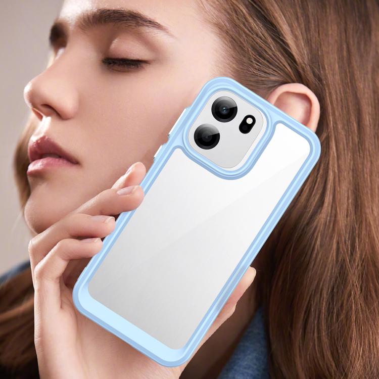For OnePlus Turbo 6V Colorful Series Acrylic Hybrid TPU Phone Case