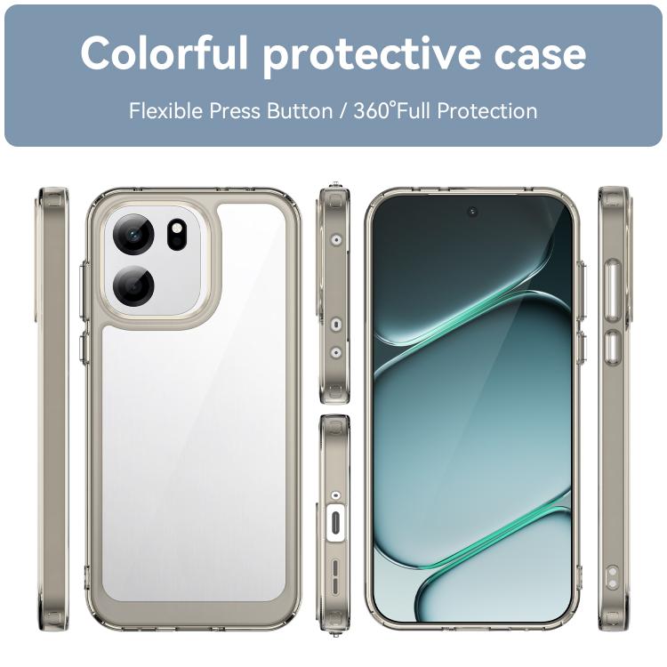 For OnePlus Turbo 6V Colorful Series Acrylic Hybrid TPU Phone Case