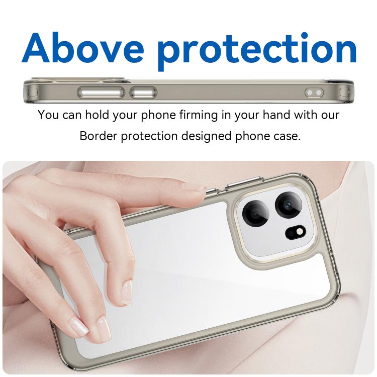 For OnePlus Turbo 6V Colorful Series Acrylic Hybrid TPU Phone Case