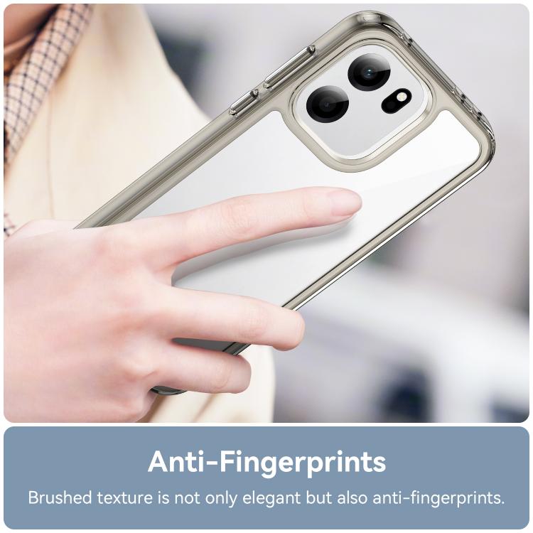 For OnePlus Turbo 6V Colorful Series Acrylic Hybrid TPU Phone Case