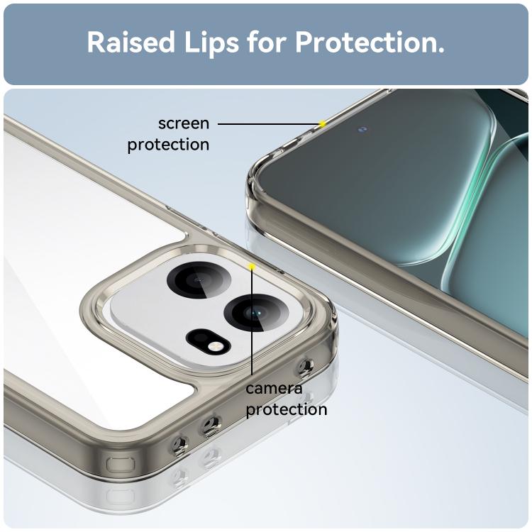 For OnePlus Turbo 6V Colorful Series Acrylic Hybrid TPU Phone Case