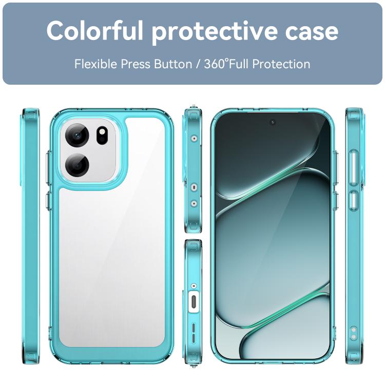 For OnePlus Turbo 6V Colorful Series Acrylic Hybrid TPU Phone Case