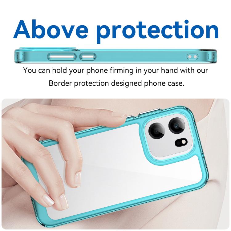 For OnePlus Turbo 6V Colorful Series Acrylic Hybrid TPU Phone Case