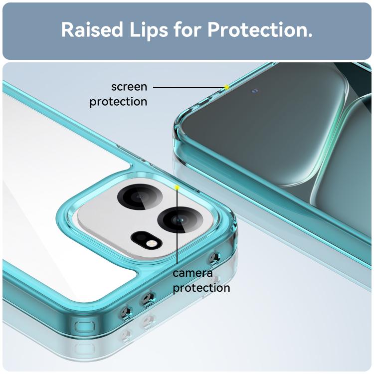For OnePlus Turbo 6V Colorful Series Acrylic Hybrid TPU Phone Case