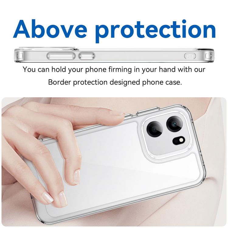 For OnePlus Turbo 6V Colorful Series Acrylic Hybrid TPU Phone Case