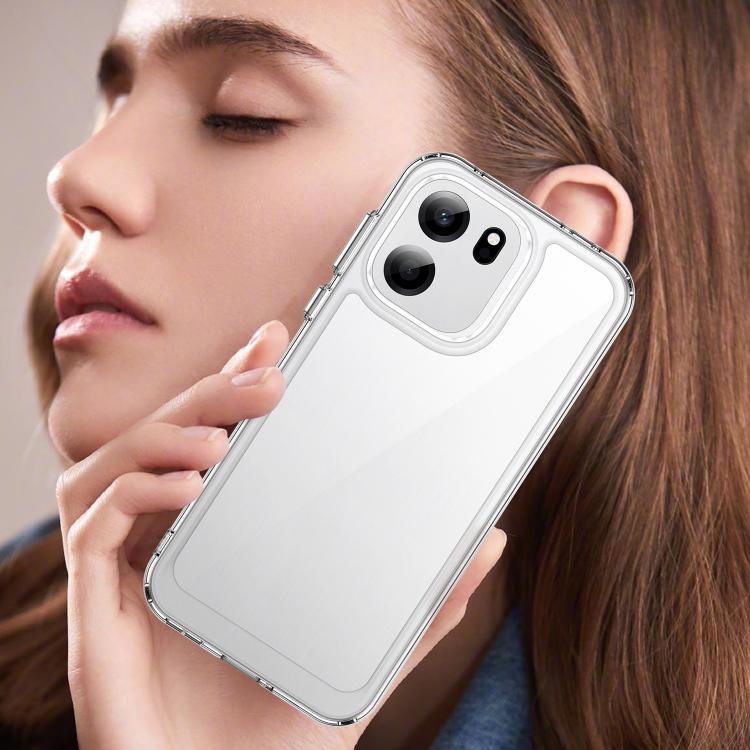 For OnePlus Turbo 6V Colorful Series Acrylic Hybrid TPU Phone Case