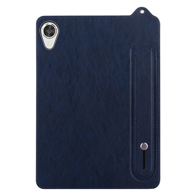 For Lenovo Tab M8 HD / FHD TPU Leather Back Tablet Case with Wristband