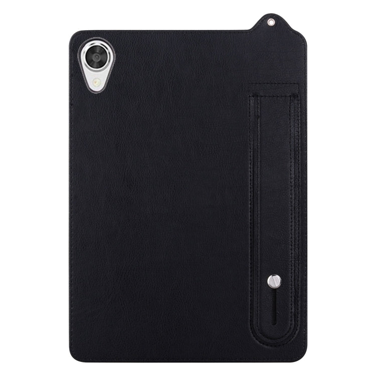 For Lenovo Tab M8 HD / FHD TPU Leather Back Tablet Case with Wristband