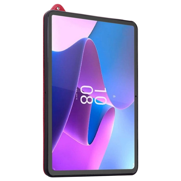 For Lenovo Tab P11 TB-J606F TPU Leather Back Tablet Case with Wristband