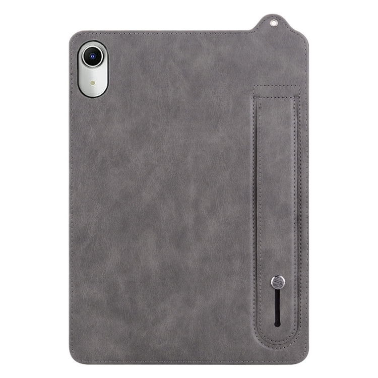 For Lenovo Tab P11 TB-J606F TPU Leather Back Tablet Case with Wristband
