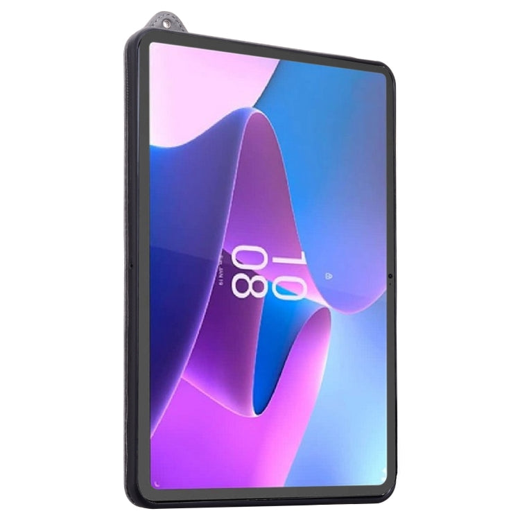 For Lenovo Tab P11 TB-J606F TPU Leather Back Tablet Case with Wristband