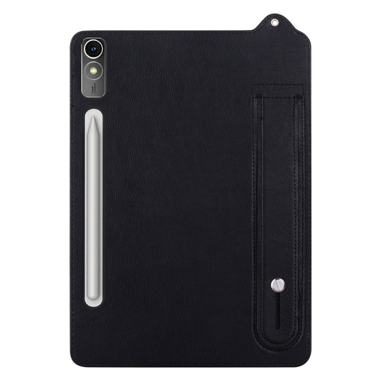 For Lenovo Tab P12 2023 TPU Leather Back Tablet Case with Wristband