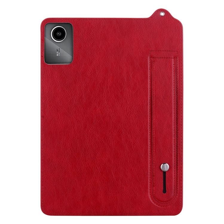 For Lenovo Tab M11 / Xiaoxin Pad 2024 TPU Leather Back Tablet Case with Wristband