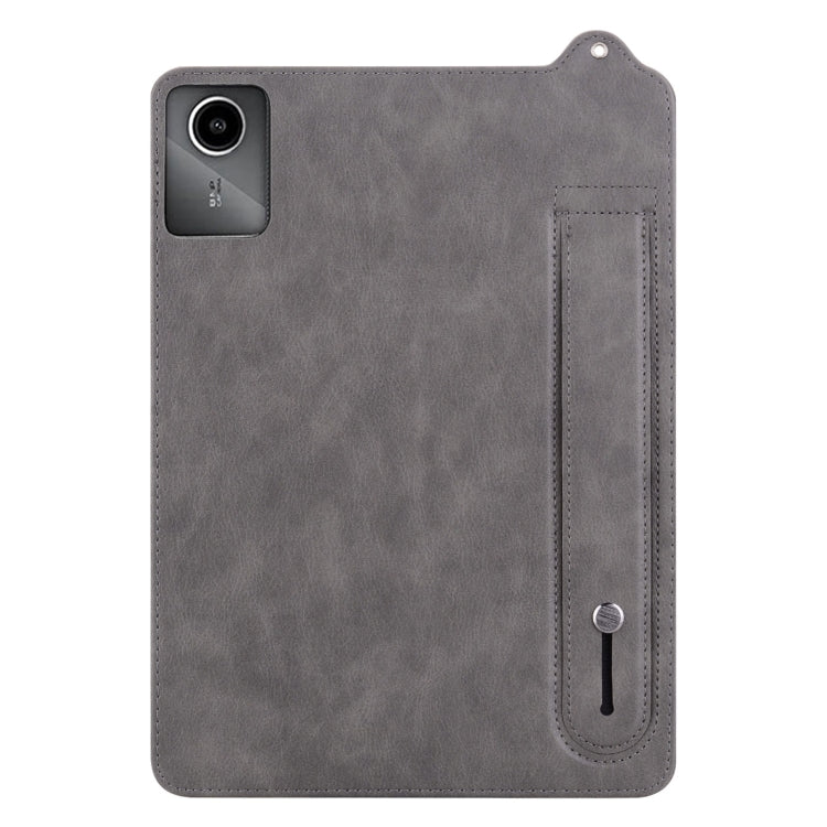 For Lenovo Tab M11 / Xiaoxin Pad 2024 TPU Leather Back Tablet Case with Wristband
