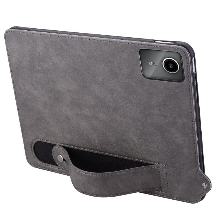 For Lenovo Tab M11 / Xiaoxin Pad 2024 TPU Leather Back Tablet Case with Wristband