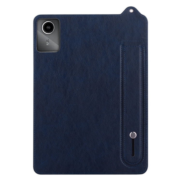 For Lenovo Tab M11 / Xiaoxin Pad 2024 TPU Leather Back Tablet Case with Wristband