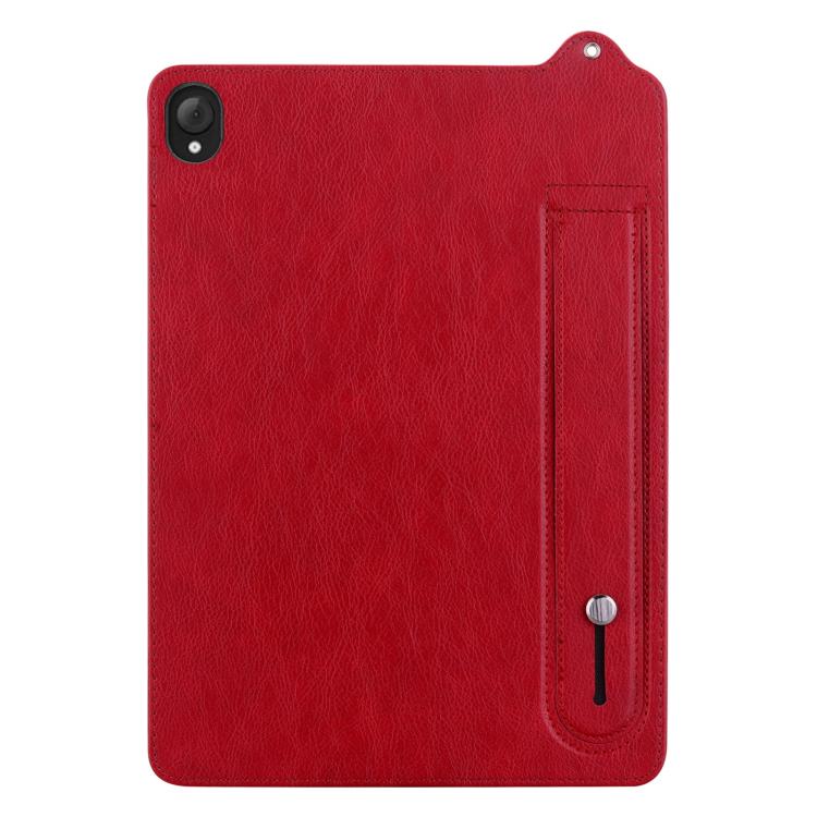 For Lenovo Tab K10C / E10C TPU Leather Back Tablet Case with Wristband