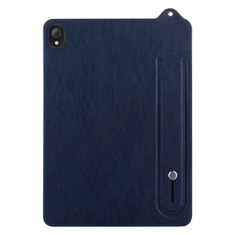 For Lenovo Tab K10C / E10C TPU Leather Back Tablet Case with Wristband