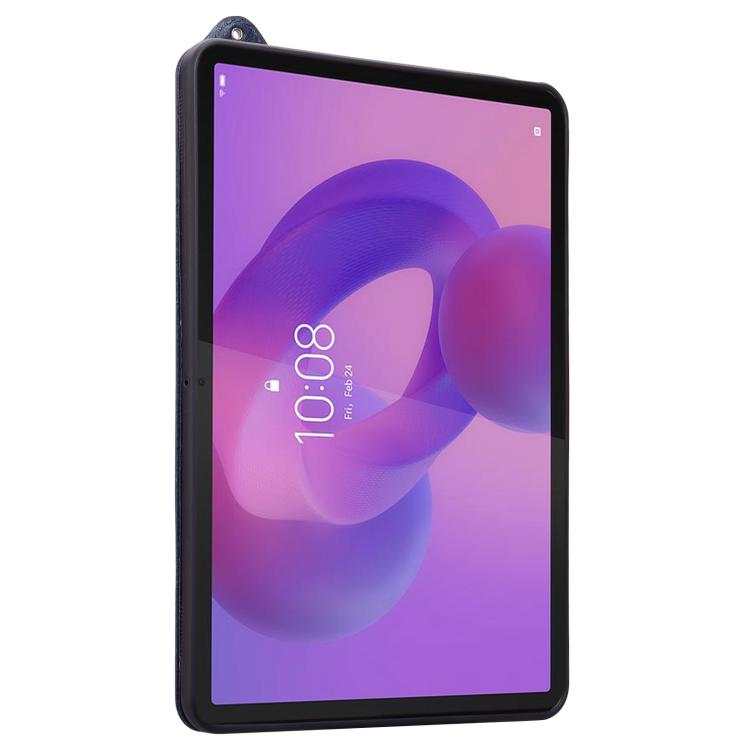 For Lenovo Tab K10C / E10C TPU Leather Back Tablet Case with Wristband