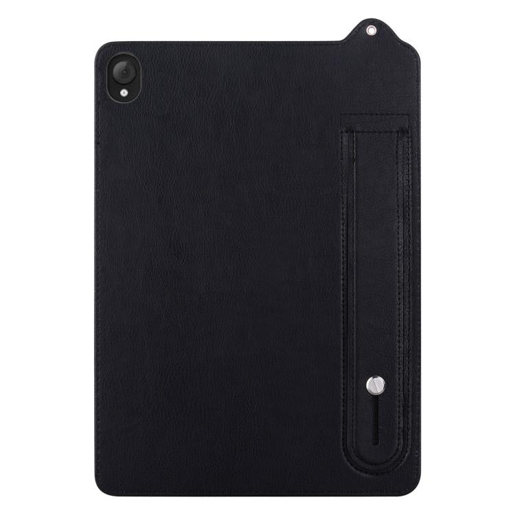 For Lenovo Tab K10C / E10C TPU Leather Back Tablet Case with Wristband