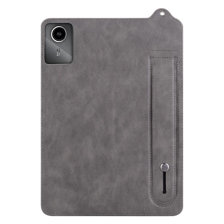 For Lenovo Xiaoxin Pad 11 2025 TPU Leather Back Tablet Case with Wristband
