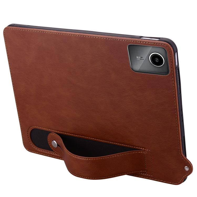 For Lenovo Xiaoxin Pad 11 2025 TPU Leather Back Tablet Case with Wristband