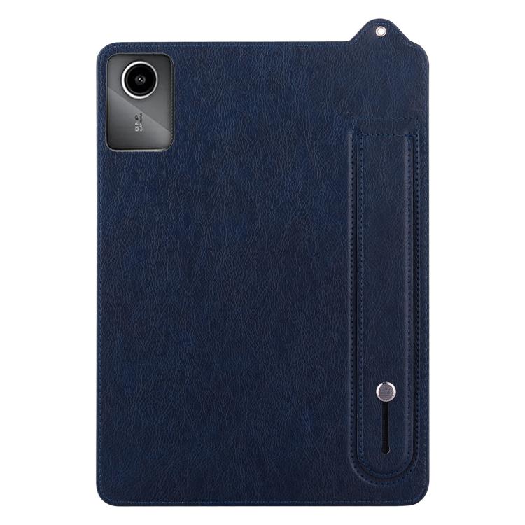 For Lenovo Xiaoxin Pad 11 2025 TPU Leather Back Tablet Case with Wristband
