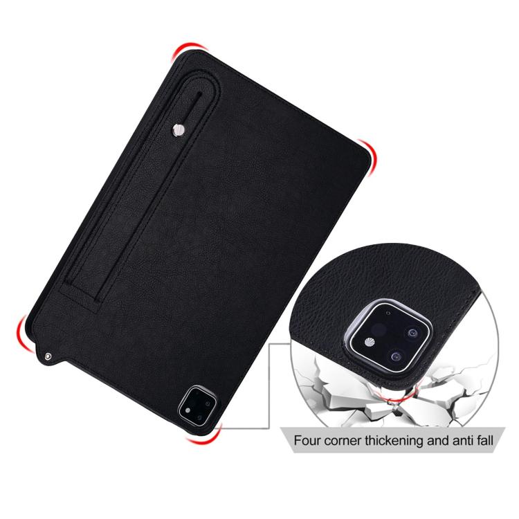 For Lenovo Xiaoxin Pad 11 2025 TPU Leather Back Tablet Case with Wristband