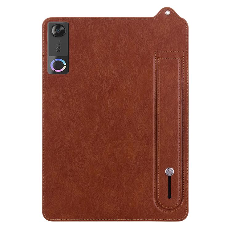 For Lenovo Legion Y700 Gen 5 TPU Leather Back Tablet Case with Wristband