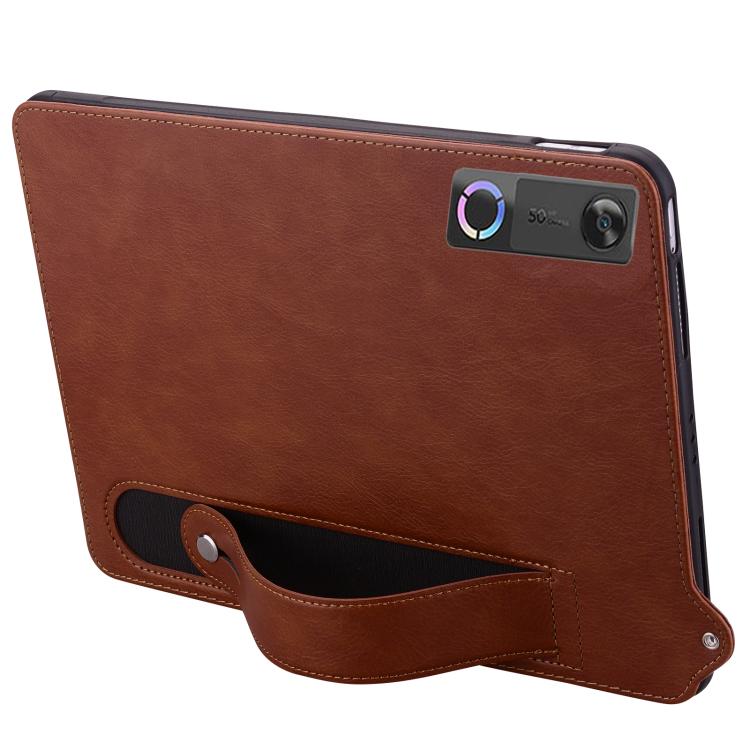 For Lenovo Legion Y700 Gen 5 TPU Leather Back Tablet Case with Wristband