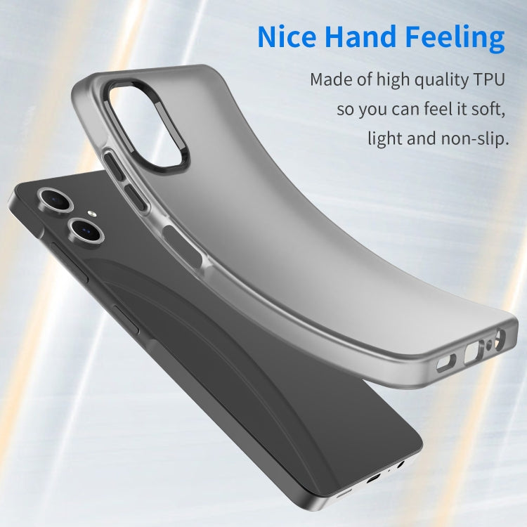 For Samsung Galaxy A06 4G Frosted Translucent TPU Hybrid PC Full Coverage Phone Case