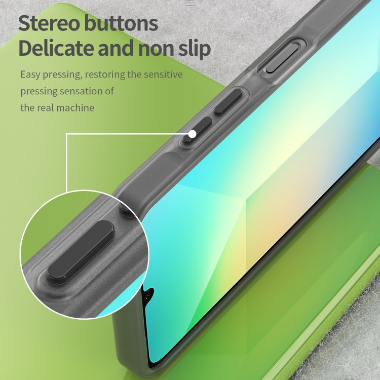 For Samsung Galaxy A06 4G Frosted Translucent TPU Hybrid PC Full Coverage Phone Case