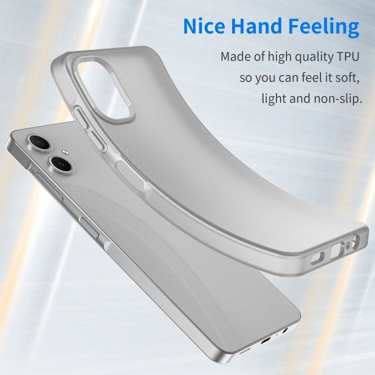 For Samsung Galaxy A06 4G Frosted Translucent TPU Hybrid PC Full Coverage Phone Case
