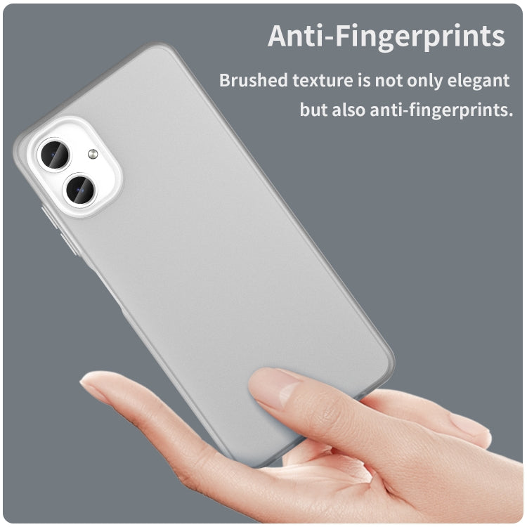 For Samsung Galaxy A06 4G Frosted Translucent TPU Hybrid PC Full Coverage Phone Case