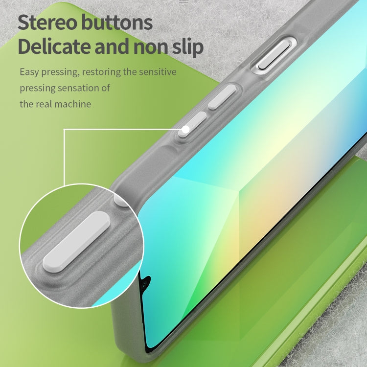 For Samsung Galaxy A06 4G Frosted Translucent TPU Hybrid PC Full Coverage Phone Case