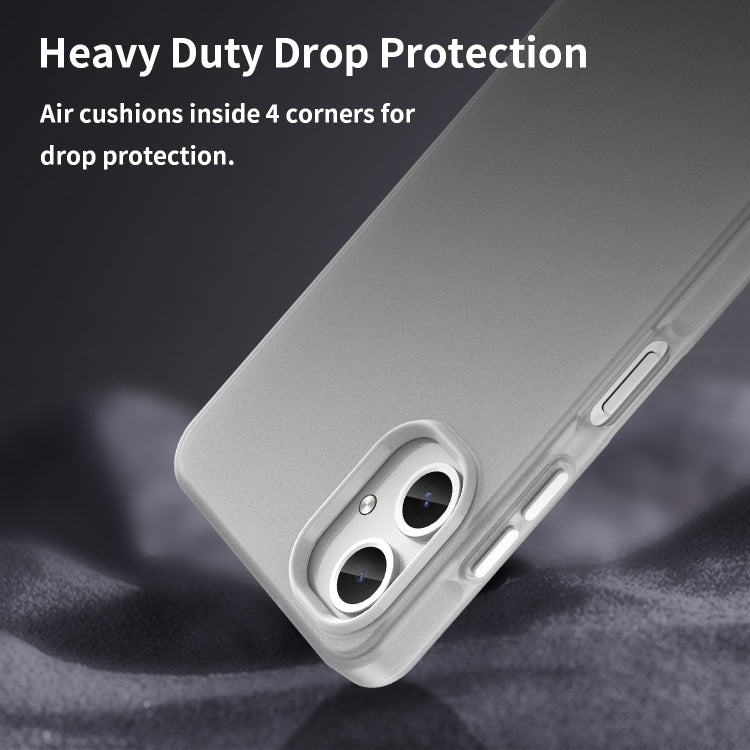 For Samsung Galaxy A06 4G Frosted Translucent TPU Hybrid PC Full Coverage Phone Case