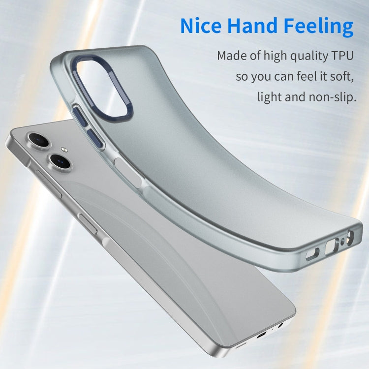 For Samsung Galaxy A06 4G Frosted Translucent TPU Hybrid PC Full Coverage Phone Case