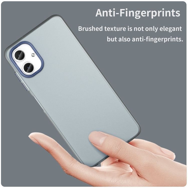 For Samsung Galaxy A06 4G Frosted Translucent TPU Hybrid PC Full Coverage Phone Case